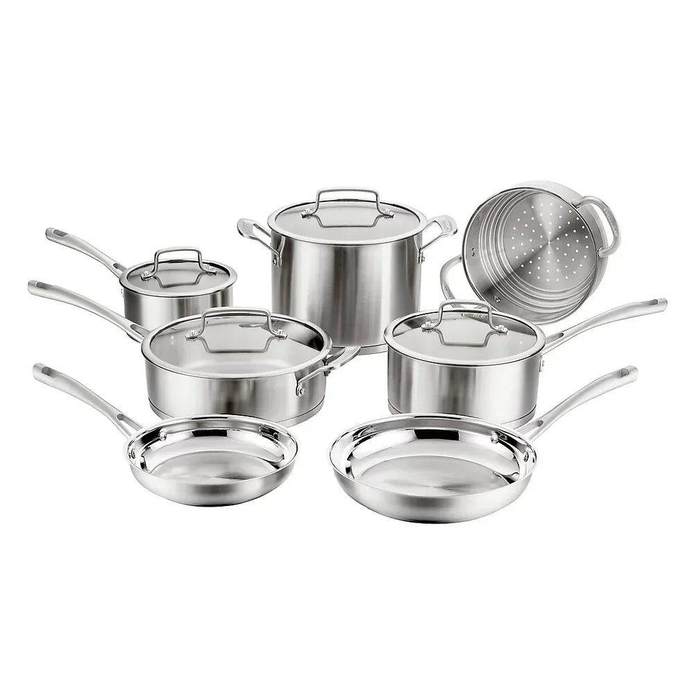 Cuisinart 11-Pc. Single Ply Professional Stainless Steel Cookware Set - USA MEGA SHOP