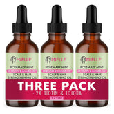 Mielle Rosemary Mint Scalp & Hair Strengthening Oil, 3 pk./2 fl. oz. - USA MEGA SHOP