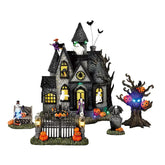 Berkley Jensen Resin Halloween Village Set of 5 - USA MEGA SHOP