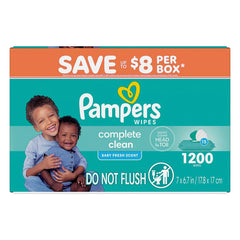 Pampers Baby Clean Wipes - Fresh Scent, 15 pk./1200 wipes - USA MEGA SHOP