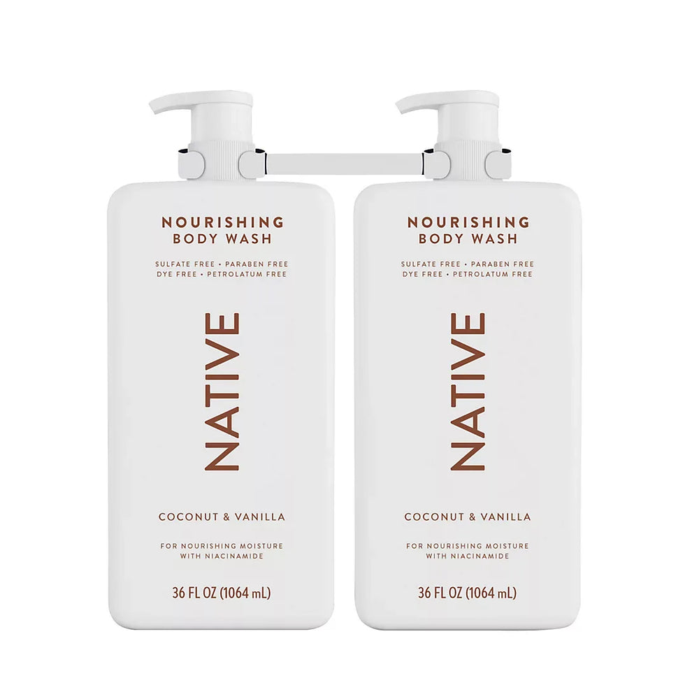 Native Nourishing Body Wash Coconut & Vanilla, 2 pk./36 oz. - USA MEGA SHOP