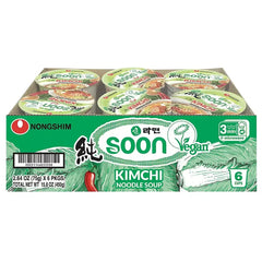Nongshim Soon Kimchi Cups, 6 ct./2.64 oz. - USA MEGA SHOP
