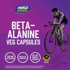NOW Foods, Sports, Beta-Alanine, Endurance, 120 Veg Capsules (750 mg per Capsule)