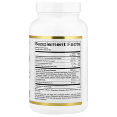 California Gold Nutrition, Algae-Based Calcium with Calcium, Vitamin D3, and Magnesium, Organic Strawberry, Raspberry, and Blueberry, 180 Tablets - USA MEGA SHOP