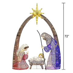 Berkley Jenson 72" Pre-lit Nativity With Arch