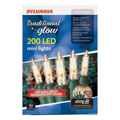 Sylvania Staylit Traditional Glow Soft White LED Lights, 200 ct. - USA MEGA SHOP