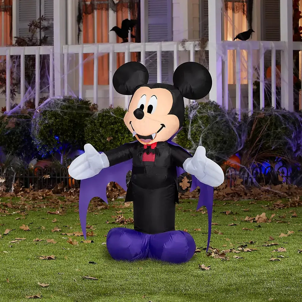 Disney Halloween Inflatable Mickey Mouse in Vampire Costume - USA MEGA SHOP