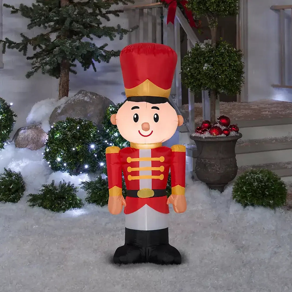 Gemmy Christmas 4' Inflatable Toy Soldier - USA MEGA SHOP