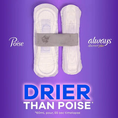 Always Discreet Adult Incontinence Pads, Heavy Absorbency, Long Length, Postpartum Pads, 117 ct.