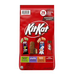 Kit Kat Assorted Flavored Wafer Snack Size, Halloween Candy Bag, 75 ct. - USA MEGA SHOP