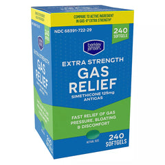 Berkley Jensen Simethicone 125mg Softgels, 240 ct.