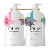 Olay Fresh Radiance Body Wash, Essence of Birch Water & Lavender, Rose Water & Sweet Nectar, 35 fl. oz. - USA MEGA SHOP
