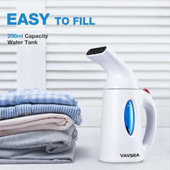 VAVSEA Steamer for Clothes, Portable Garment Steamer, Auto Shut-off Function, Wrinkles/ Steam/ Soften/ Clean/ Sterilize, White - USA MEGA SHOP