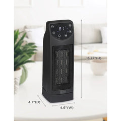 BLACK+DECKER Oscillating Ceramic Desktop Heater with Remote, 1500W Space Heater and Fan Combo - USA MEGA SHOP