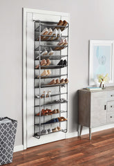 Mainstays Over-the-Door Hanging Shoe Rack, Fits up to 36 pairs, Space Saving, Mesh Lined Tear Resistant