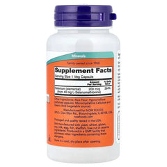 NOW Foods, Selenium, 200 mcg