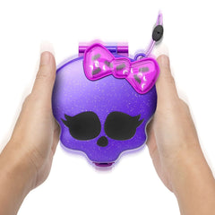 Polly Pocket Monster High Compact with 3 Micro Dolls & 10 Accessories, Opens to High School - USA MEGA SHOP
