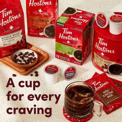 Tim Hortons Dark Roast Ground Coffee, 100% Arabica, 12 oz Bag