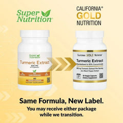California Gold Nutrition, Turmeric Extract with 95% Curcuminoids, and BioPerine® Black Pepper Extract, 60 Veggie Capsules - USA MEGA SHOP