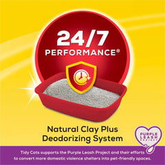 Purina Tidy Cats 24/7 Clumping Cat Litter, Low Dust, Deodorizing, 20 lb. Jug