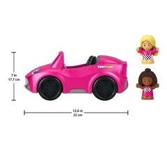 Fisher-Price Little People Barbie Convertible Toy Car with Music Sounds & 2 Figures for Toddlers - USA MEGA SHOP