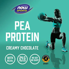 NOW Foods, Sports, Pea Protein Powder, Creamy Chocolate, 2 lbs (907 g)