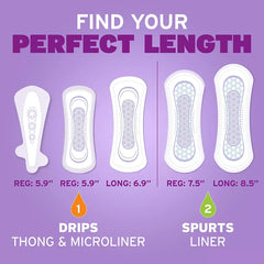 Poise Very Light Absorbency Long Incontinence Panty Liners, 132 ct. - USA MEGA SHOP