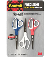 3M Scotch Precision Ultra Edge 8" Scissor Precision Ultra Edge 8" Scissor, 3-count - USA MEGA SHOP