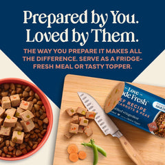 Blue Buffalo Love Made Fresh Dog Food, Refrigerated, Beef Recipe, 1-lb Roll