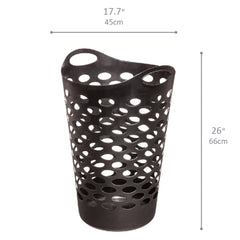 Mainstays Flex Carrying Handles Laundry Hamper, Black, Adult