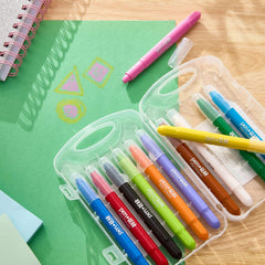 Pen+Gear Assorted Color Washable Gel Crayons, 12 Count - USA MEGA SHOP