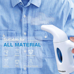 VAVSEA Steamer for Clothes, Portable Garment Steamer, Auto Shut-off Function, Wrinkles/ Steam/ Soften/ Clean/ Sterilize, White