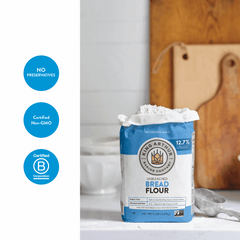 King Arthur Baking Company Non-GMO Project Verified, Certified Kosher Unbleached Bread Flour, 5 lb Bag