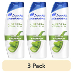 (3 pack) Head & Shoulders 2 in 1 Dandruff Shampoo and Conditioner, Anti-Dandruff Treatment, Aloe Vera for Soothing Scalp Relief, Paraben Free, 12.5 oz