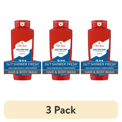 (3 pack) Old Spice High Endurance Men's 3-in-1 Shampoo Conditioner & Body Wash, 24 fl oz