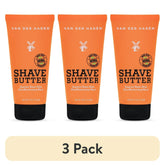 (3 pack) Van der Hagen Shave Butter Beard Shaving Cream, for All Skin Types, formulated with Natural Oils, 6 oz (Men)