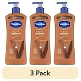 (3 pack) Vaseline Cocoa Radiant Body Lotion Cocoa for Dry Skin Cocoa Radiant Lotion Made with Ultra-Hydrating Lipids and Pure Cocoa Butter for a Long-Lasting, Radiant Glow, 20.3 Fl oz