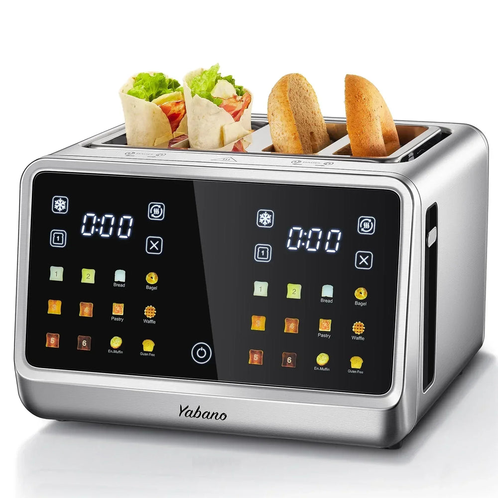 4 Slice Toaster, Touchscreen & Dual Independent Control Panel - USA MEGA SHOP