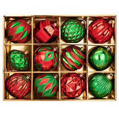 4 inch Reddish Gold Christmas Balls Ornaments 12 Pcs Shatterproof Christmas Ornaments Set Large Silver Ornaments for Christmas Tree Halloween Holiday Party - USA MEGA SHOP