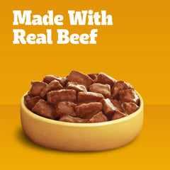 (4 pack) Pedigree Choice Cuts In Gravy With Beef Adult Canned Soft Wet Dog Food, 22 Oz. Can - USA MEGA SHOP