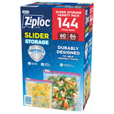 Ziploc Slider Storage Bag, Variety Pack, 144-count - USA MEGA SHOP