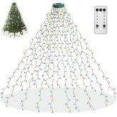 400 LED Christmas Tree Lights, Christmas Lights with 8 Light Modes & Memory Function, 6.6FT x 16 String Lights with Timing Function & Remote Control for Christmas Ornaments - Multicolor - USA MEGA SHOP