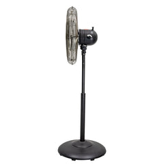 Better Homes & Gardens New 3 Speed 16 inch Vintage Metal Stand Fan in Black
