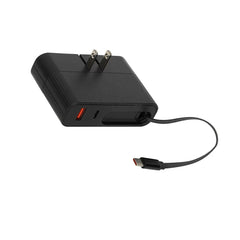 45W AC Pro with Retractable USB-C Cable and 1 USB-A and 1 USB-C Wall Charger - USA MEGA SHOP