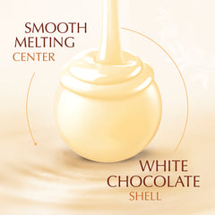 Lindt Lindor White Chocolate Candy Truffles, 5.1 oz. Bag