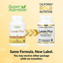 California Gold Nutrition, Lutein Plus with Bilberry Powder and Zeaxanthin, 120 Veggie Capsules - USA MEGA SHOP