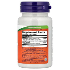 NOW Foods, Ginkgo Biloba With Eleuthero Root, Veg Capsules