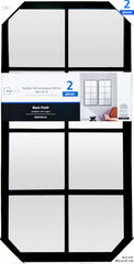 Mainstays 16x32 2 Pack Black Framed Large Wall Mirror Set for Living Room
