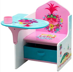 Delta Children Trolls World Tour Chair Desk with Storage Bin