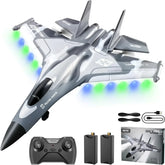 4DRC G1 RC Plane with 2 Take-off Modes, 2 Batteries and Light, 2.4GHz 4 Channel 6 Axis Gyro Stabilizer RTF Glider Remote Control Aircraft Planes Jet Fighter Toys Gift for Boys Kids Adults Beginners - USA MEGA SHOP